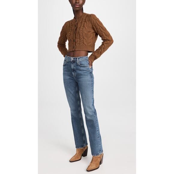 AGOLDE Vintage High Rise Boot Jeans US 27 Prophecy Mid Blue Wash Denim Classic - Picture 11 of 11